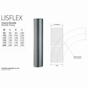 Conducto de Acero Inoxidable Flexible